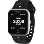 Relógio Champion Smartwatch Bluetooth 4.0 Ch50006t prata com pulseira preta