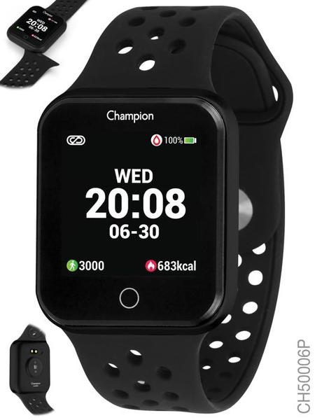 Relógio Champion Smartwatch Bluetooth 4.0 Preto Ch50006p