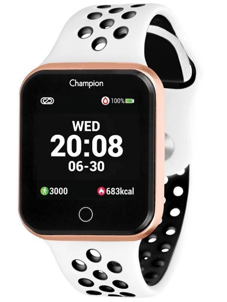 Relógio Champion Smartwatch Branco e Rosê