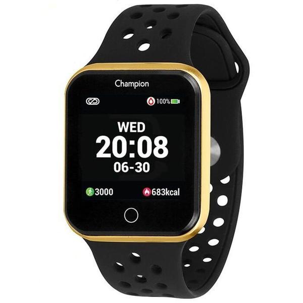 Relógio Champion Smartwatch Preto e Dourado CH50006U