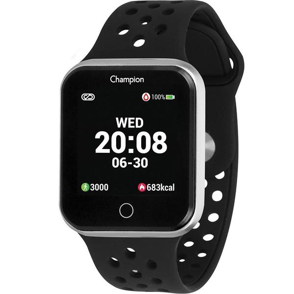 Relógio Champion Smartwatch Preto e Prata CH50006T