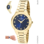 Relógio Champion Social CH22902A Quartz Dourado