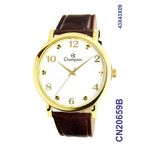 Relógio Champion Social CN20659B Dourado Fundo Branco