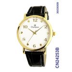 Relógio Champion Social CN24253B Dourado Pulseira Couro