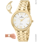 Relógio Champion Steel CA20269H Quartz Dourado