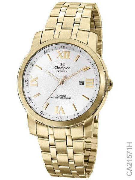 Relógio Champion Steel Dourado Ca21571h