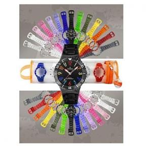 Relógio Champion Unissex Analógico Kit Troca Pulseiras 5 Cores Cp30182m