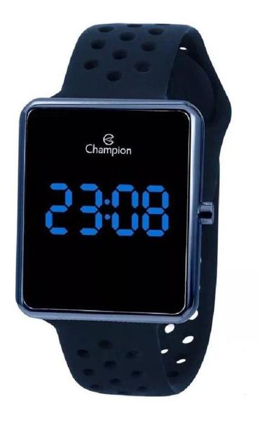 Relógio Champion Unissex Digital Led Azul Caixa Azul Pulseira Azul CH40081A