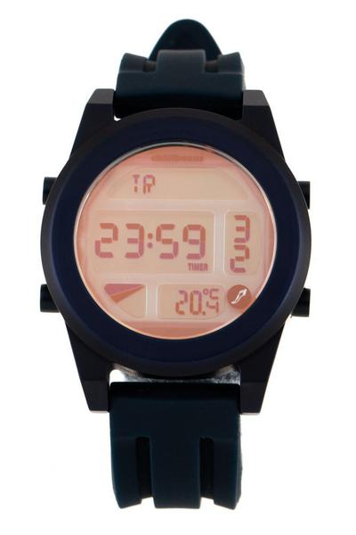 Relógio Chilli Beans Digital Esportivo Unissex Azul Termômetro 0127