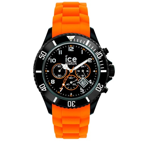 Relógio Chrono Preto e Laranja Ice Watch