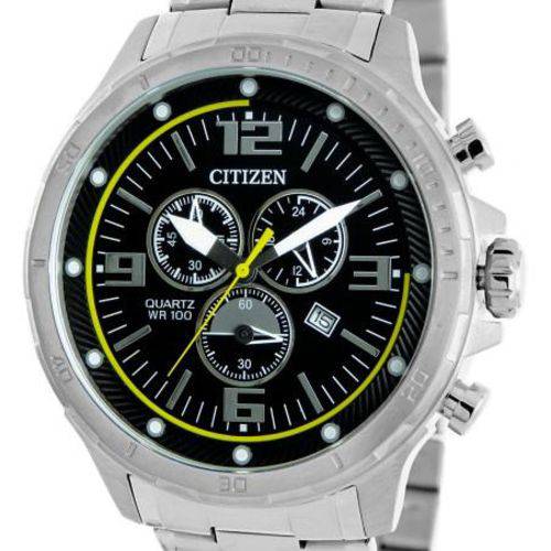 Relógio Citizen Cronógrafo Caixa de 48 MM Pulseira em Aço