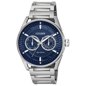 Relógio Citizen Eco Drive Azul Aço Bu4020-52L