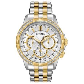 Relógio Citizen Eco Drive Calendrier Prata e Gold BU2084-51A