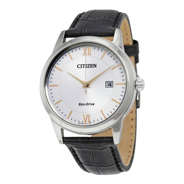 Relógio Citizen Eco Drive Clássico Couro AW1236-03A