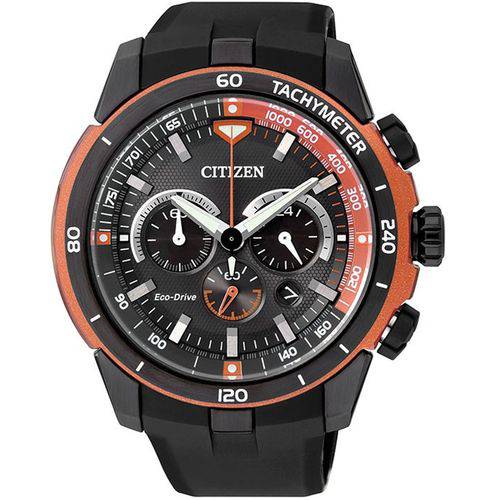 Relógio Citizen Eco-Drive Cronógrafo Ca4154-07e/Tz30786j Laranja