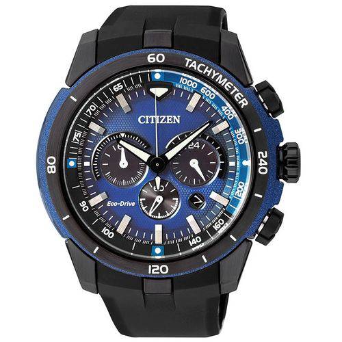 Relógio Citizen Eco-Drive Cronógrafo Ca4155-04l/Tz30786a Azul/Preto