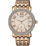 Relógio Citizen Eco Drive Rosê Dourado Aço Feminino Ev1013 56a Tz28020m