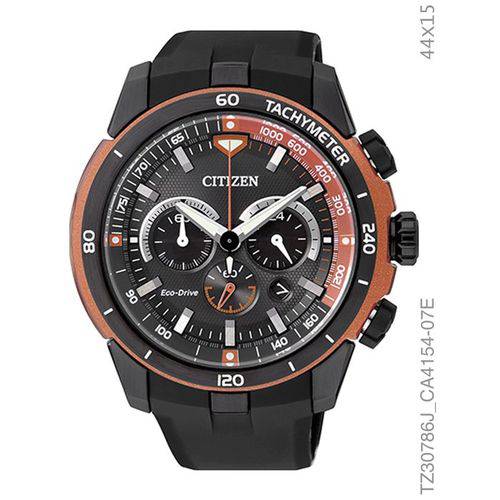 Relógio Citizen Eco Drive TZ30786J Orange Rubber