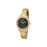 Relogio Citizen Feminino Dourado Fundo Preto com Pedras