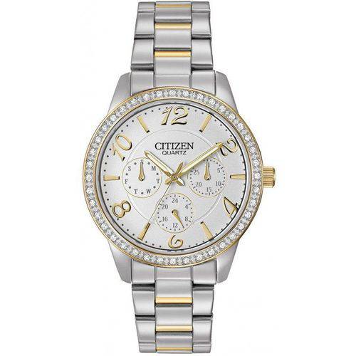 Relógio Citizen Feminino Ref: Tz28280s Multifunção Bicolor