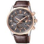 Relógio CITIZEN masculino cronógrafo couro BL8148-11H/TZ20868C