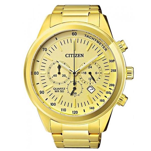 Relógio Citizen Masculino Dourado Techymeter com Cronógrafo - TZ30973G