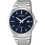 Relógio Citizen TZ20831F masculino prateado mostrador azul