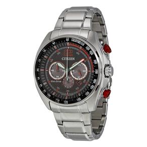 Relógio Citizen Wdr Eco-Drive Detalhes Caixa de Aço Inoxidável Resistência à Água 100 Metros