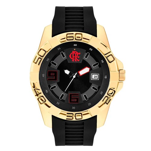 Relógio Clubes Technos Masculino Flamengo Dourado Fla2415ab/4P