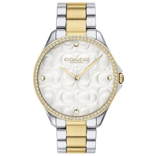 Relógio Coach Feminino Aço Prateado e Dourado - 14503069