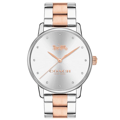 Relógio Coach Feminino Aço Prateado e Rosé - 14502930