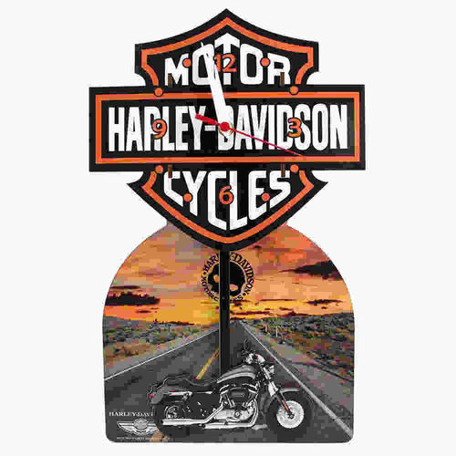 Relogio com Pendulo Harley Davison Zona Criativa