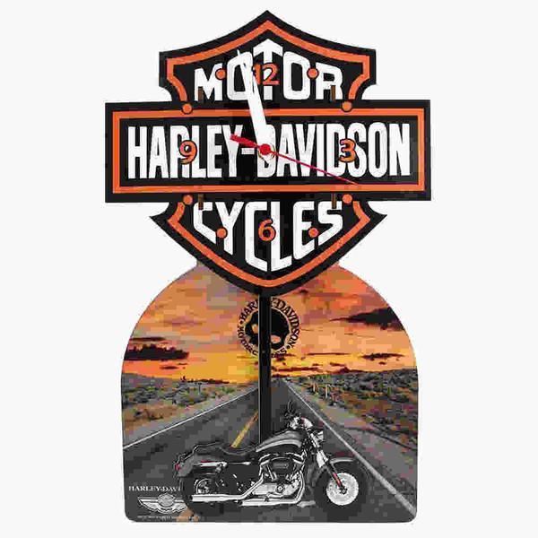 Relogio com Pendulo Harley Davison Zona Criativa