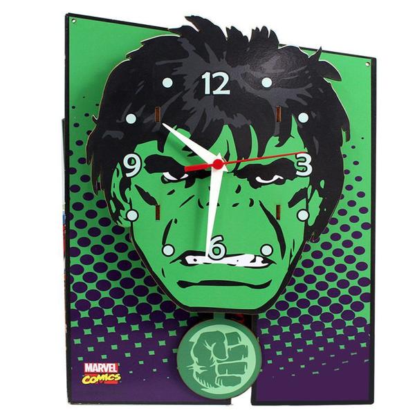 Relógio com Pêndulo Hulk - Marvel