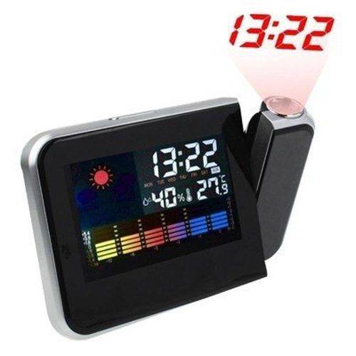 Relogio com Projetor de Hora Despertador e Medidor de Temperatura Led (Ds-8190)