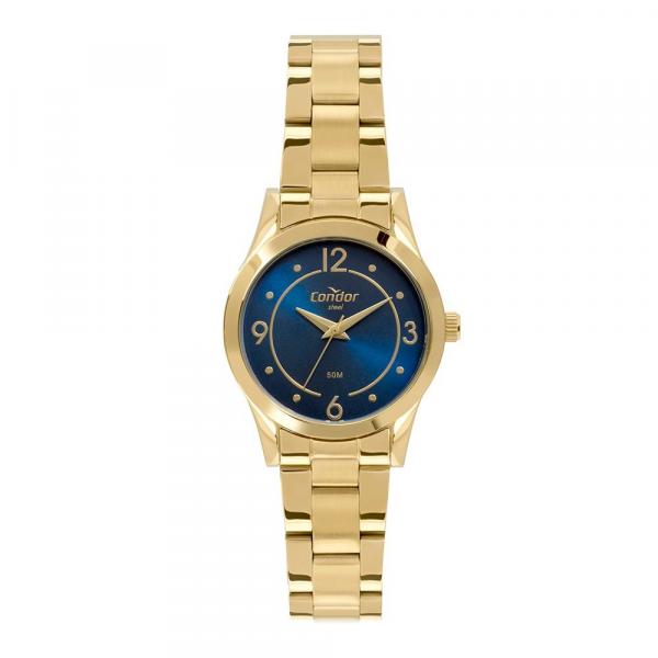 Relógio Condor Aço Feminino Dourado Co2035mpz/4a
