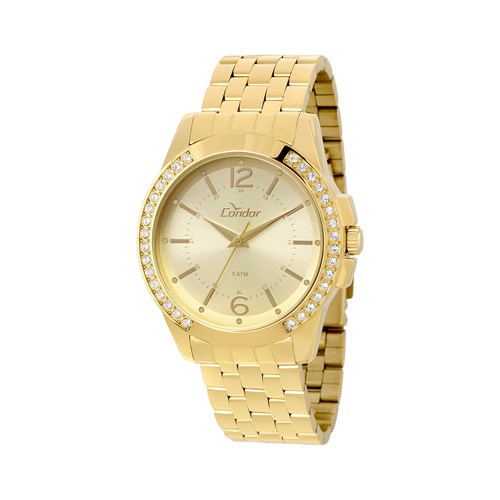 Relógio Condor Bracelete Feminino Dourado Analógico Co2035kou/4D