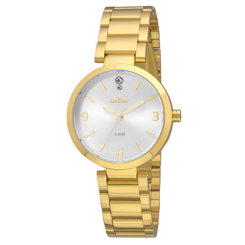 Relógio Condor Bracelete Feminino Dourado Coal2036fie/k4k