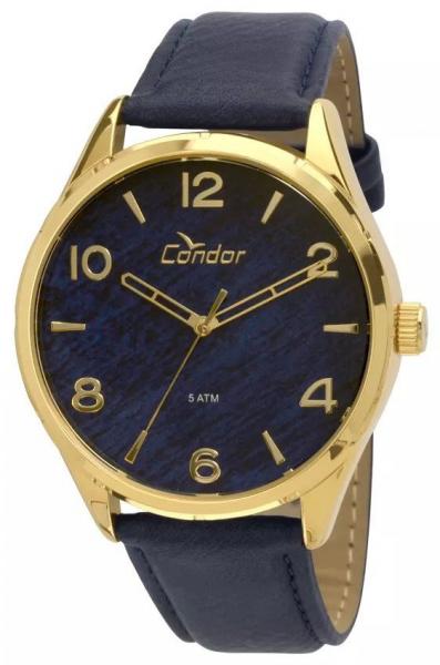 Relógio Condor CO2035KNT/2A Pulseira de Couro Preto