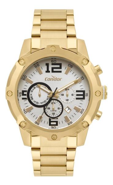 Relógio Condor Cronógrafo Masculino Dourado Cojp25ad4x