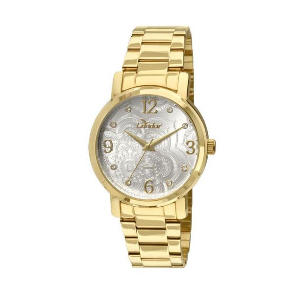 Relógio Condor Feminino Aço Dourado CO2036CO/4B Mostrador Br