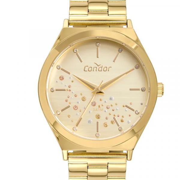 Relógio Condor Feminino Bracelete Dourado Co2036kxr/4x