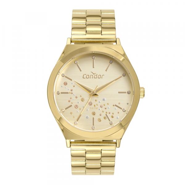 Relógio Condor Feminino Bracelete Dourado Co2036kxr/4x