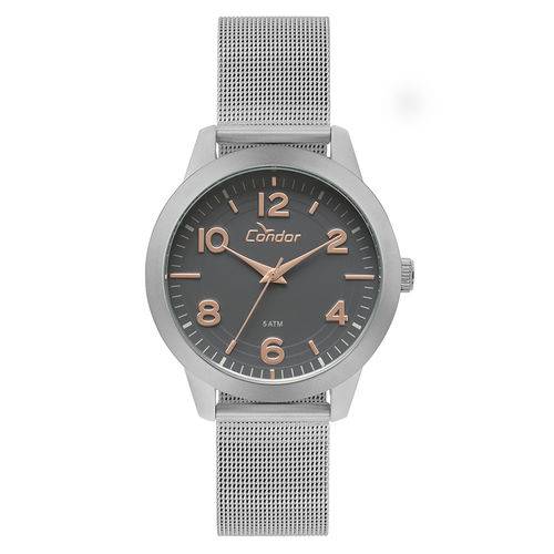 Relógio Condor Feminino Bracelete Prata - Co2039ay/3k