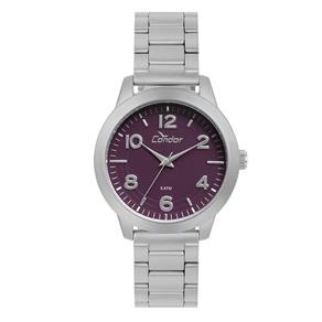 Relógio Condor Feminino Bracelete Prata - CO2036KUP/T3G