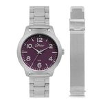 Relógio Condor Feminino Bracelete Prata CO2036KUP/T3G