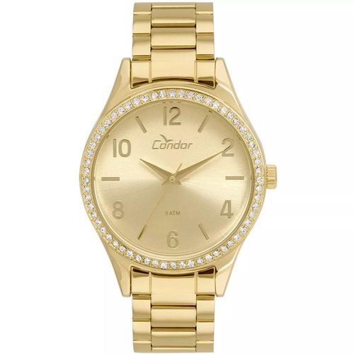 Relógio Condor Feminino CO2035KUY/4D Dourado Fashion