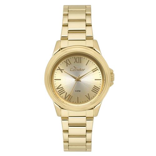 Relógio Condor Feminino CO2039BC/4D Fashion Dourado