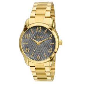 Relógio Condor Feminino Denim - Dourado Co2039ab/4c