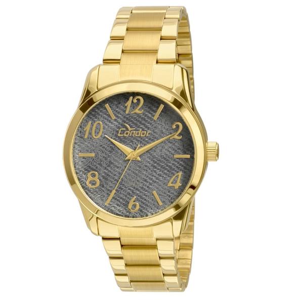 Relógio Condor Feminino Denim - Dourado Co2039ab/4c